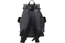 画像をギャラリービューアに読み込む, LOUIS VUITTON ルイヴィトン リュック デイパック クリストファー MM ダミエグラフィット N41379 シルバー金具 美品 中古 4b007217