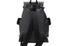 画像をギャラリービューアに読み込む, LOUIS VUITTON ルイヴィトン リュック デイパック クリストファー MM ダミエグラフィット N41379 シルバー金具 美品 中古 4b007217