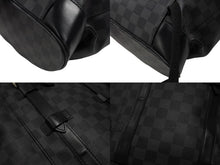 画像をギャラリービューアに読み込む, LOUIS VUITTON ルイヴィトン リュック デイパック クリストファー MM ダミエグラフィット N41379 シルバー金具 美品 中古 4b007217