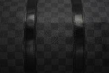 画像をギャラリービューアに読み込む, 極美品 LOUIS VUITTON ルイヴィトン ボストン キーポルバンドリエール45 ダミエグラフィット N41418 ブラック シルバー金具 4b007218