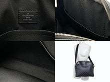 画像をギャラリービューアに読み込む, 極美品 LOUIS VUITTON ルイヴィトン ダミエグラフィット デイトンPM N41408 ショルダーバッグ ブラック シルバー金具 中古 4b007219
