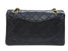 画像をギャラリービューアに読み込む, CHANEL シャネル マトラッセ23 Wフラップ Wチェーンショルダーバッグ 1番台 ラムスキン ココマーク ブラック ゴールド金具 美品 中古 4b007222