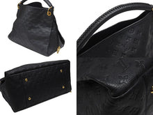 Load image into Gallery viewer, 極美品 LOUIS VUITTON ルイヴィトン アーツィMM ハンドバッグ モノグラム アンプラント ネイビー M93448 ゴールド金具 中古 4b007224
