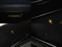 画像をギャラリービューアに読み込む, 極美品 CHANEL シャネル ワンショルダーバッグ 2番台 キャビアスキン ココマーク ブラック ヴィンテージ ゴールド金具 中古 4b007226