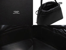 画像をギャラリービューアに読み込む, 極美品 HERMES エルメス Douparis ドゥパリ ハンドバッグ ヴォ―エプソン ブラック □J刻印 シルバー金具 中古 4b007227