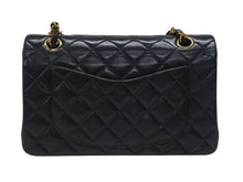 画像をギャラリービューアに読み込む, CHANEL シャネル マトラッセ23 Wフラップ Wチェーンショルダーバッグ 3番台 ココマーク ラムスキン ネイビー 美品 中古 4b007229