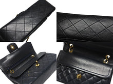 画像をギャラリービューアに読み込む, CHANEL シャネル マトラッセ23 Wフラップ Wチェーンショルダーバッグ 3番台 ココマーク ラムスキン ネイビー 美品 中古 4b007229