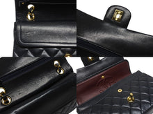 画像をギャラリービューアに読み込む, CHANEL シャネル マトラッセ23 Wフラップ Wチェーンショルダーバッグ 3番台 ココマーク ラムスキン ネイビー 美品 中古 4b007229