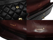 画像をギャラリービューアに読み込む, 極美品 CHANEL シャネル マトラッセ27 Wフラップ Wチェーンショルダーバッグ 0番台 ラムスキン ココマーク ブラック 中古 4b007230