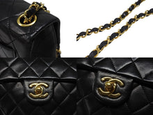 画像をギャラリービューアに読み込む, 極美品 CHANEL シャネル ミニマトラッセ17 Sフラップ Sチェーンショルダーバッグ 0番台 ラムスキン ココマーク ブラック ゴールド金具 中古 4b007233