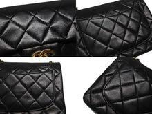 画像をギャラリービューアに読み込む, 極美品 CHANEL シャネル ミニマトラッセ17 Sフラップ Sチェーンショルダーバッグ 0番台 ラムスキン ココマーク ブラック ゴールド金具 中古 4b007233