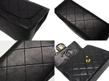画像をギャラリービューアに読み込む, 極美品 CHANEL シャネル ミニマトラッセ17 Sフラップ Sチェーンショルダーバッグ 0番台 ラムスキン ココマーク ブラック ゴールド金具 中古 4b007233