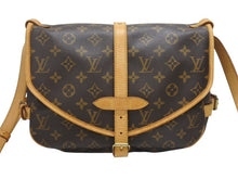 画像をギャラリービューアに読み込む, LOUIS VUITTON ルイヴィトン ソミュール30 ショルダーバッグ ブラウン モノグラム ロゴ 斜めがけ M42256 美品 中古 4b007236