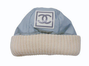 極美品 CHANEL シャネル スポーツライン ニット帽 ココマーク