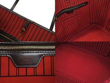 画像をギャラリービューアに読み込む, LOUIS VUITTON ルイヴィトン ネヴァーフル MM トートバッグ N40599 ダミエ エベヌ キャンバス レザー 美品 中古 4b007239