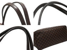 画像をギャラリービューアに読み込む, LOUIS VUITTON ルイヴィトン ネヴァーフル MM トートバッグ N40599 ダミエ エベヌ キャンバス レザー 美品 中古 4b007239