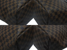 画像をギャラリービューアに読み込む, LOUIS VUITTON ルイヴィトン ネヴァーフル MM トートバッグ N40599 ダミエ エベヌ キャンバス レザー 美品 中古 4b007239