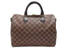 Load image into Gallery viewer, 極美品 LOUIS VUITTON ルイヴィトン ハンドバッグ N41367 スピーディ バンドリエール30 ブラウン ダミエキャンバス ゴールド金具 中古 4b007240