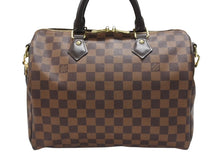 Load image into Gallery viewer, 極美品 LOUIS VUITTON ルイヴィトン ハンドバッグ N41367 スピーディ バンドリエール30 ブラウン ダミエキャンバス ゴールド金具 中古 4b007240
