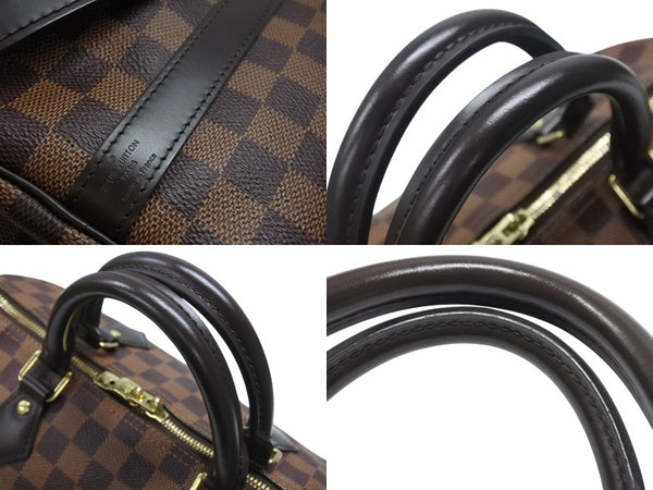 極美品 LOUIS VUITTON ルイヴィトン ハンドバッグ N41367 スピーディ バンドリエール30 ブラウン ダミエキャンバス ゴールド金具 中古 4b007240