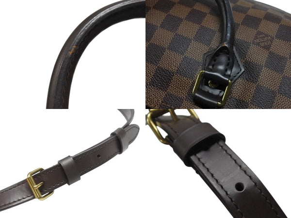 極美品 LOUIS VUITTON ルイヴィトン ハンドバッグ N41367 スピーディ バンドリエール30 ブラウン ダミエキャンバス ゴールド金具 中古 4b007240
