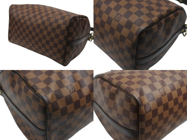 極美品 LOUIS VUITTON ルイヴィトン ハンドバッグ N41367 スピーディ バンドリエール30 ブラウン ダミエキャンバス ゴールド金具 中古 4b007240