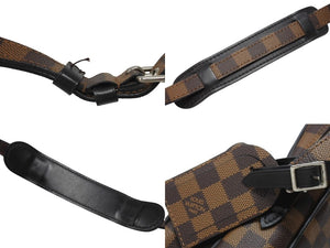 極美品 LOUIS VUITTON ルイヴィトン ダミエ アマゾン チャップマンブラザーズ ショルダーバッグ N42703 シマウマ ブラウン シルバー金具 中古 4b007241