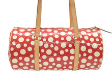 画像をギャラリービューアに読み込む, 極美品 LOUISVUITTON ルイヴィトン 草間彌生 パピヨン M91425 ショルダーバッグ モノグラムヴェルニ ドットインフィニティ ルージュ 中古 4b007243