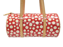 画像をギャラリービューアに読み込む, 極美品 LOUISVUITTON ルイヴィトン 草間彌生 パピヨン M91425 ショルダーバッグ モノグラムヴェルニ ドットインフィニティ ルージュ 中古 4b007243