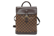 画像をギャラリービューアに読み込む, LOUIS VUITTON ルイ ヴィトン ダミエ ソーホー リュック デイパック N51132 ブラウン PVC レザー 美品 中古 4b007244