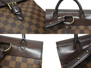 LOUIS VUITTON ルイ ヴィトン ダミエ ソーホー リュック デイパック N51132 ブラウン PVC レザー 美品 中古 4b007244