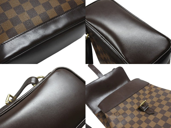 LOUIS VUITTON ルイ ヴィトン ダミエ ソーホー リュック デイパック N51132 ブラウン PVC レザー 美品 中古 4b007244