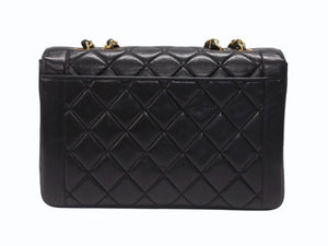 美品　シャネル ブラック ラムスキン パール　ゴールド ブレス　ヴィンテージ イヤリング - メタル、ラムスキン、レジン & ストラス、ゴールド