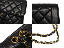 画像をギャラリービューアに読み込む, 極美品 CHANEL シャネル マトラッセ23 Wチェーンショルダーバッグ 3番台 ラムスキン ココマーク ブラック ゴールド金具 中古 4b007249