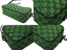 画像をギャラリービューアに読み込む, 極美品 GUCCI グッチ GGマーモント キルティング スモール ショルダーバッグ 緑 グリーン GG柄 チェーン クロスボディ 肩掛け 447632 中古 4b007250