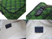 画像をギャラリービューアに読み込む, 極美品 GUCCI グッチ GGマーモント キルティング スモール ショルダーバッグ 緑 グリーン GG柄 チェーン クロスボディ 肩掛け 447632 中古 4b007250