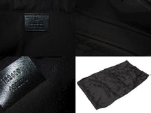 画像をギャラリービューアに読み込む, 極美品 GUCCI グッチ シマ クラッチバッグ セカンドバッグ 152600 492174 イタリア製 レザー ブラック シルバー金具 中古 4b007251