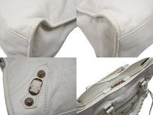 画像をギャラリービューアに読み込む, BALENCIAGA バレンシアガ ジャイアントシティ 2WAYバッグ イタリア製 レザー 527589 ホワイト ピンクゴールド金具 美品 中古 4b007253
