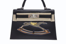 画像をギャラリービューアに読み込む, 新品未使用 HERMES エルメス ミニケリー2 CHEVAL DE BOIS W刻印 2WAY ヴォーエプソン ブラック SV金具 外縫い 中古 4b007254