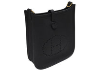 画像をギャラリービューアに読み込む, 新品未使用 HERMES エルメス エブリン TPM ショルダーバッグ ブラック B刻 トリヨンクレマンス ゴールド金具 中古 4b007255