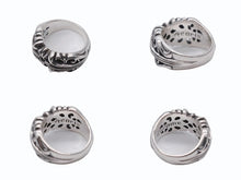 画像をギャラリービューアに読み込む, 極美品 CHROME HEARTS クロムハーツ K&amp;T フローラルリング サイズ16号 重量16.6g シルバー925 中古 4b007260