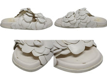 画像をギャラリービューアに読み込む, VALENTINO ヴァレンティノ アトリエ ローズエディション サンダル DV AXO 2 レザー ラバーソール ホワイト サイズ37 良品 中古 4b007275