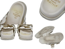 画像をギャラリービューアに読み込む, VALENTINO ヴァレンティノ アトリエ ローズエディション サンダル DV AXO 2 レザー ラバーソール ホワイト サイズ37 良品 中古 4b007275