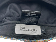 画像をギャラリービューアに読み込む, MAISON MICHEL メゾン・ミッシェル キャスケット マルチカラー ブルー ホワイト オレンジ系 サイズS 中古 4b007278