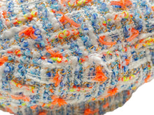 画像をギャラリービューアに読み込む, MAISON MICHEL メゾン・ミッシェル キャスケット マルチカラー ブルー ホワイト オレンジ系 サイズS 中古 4b007278