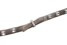 画像をギャラリービューアに読み込む, 極美品 MIUMIU ミュウミュウ チョーカー ネックレス リボン ラインストーン メタル シルバー ブラック シルバー金具 中古 4b007279