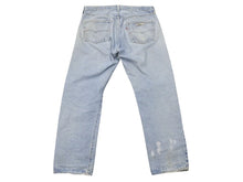 画像をギャラリービューアに読み込む, CHROME HEARTS クロムハーツ × LEVI'S リーバイス デニムパンツ ジーンズ サイズ36 クロスボールボタン インディゴブルー 美品 中古 4b007281