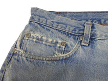 画像をギャラリービューアに読み込む, CHROME HEARTS クロムハーツ × LEVI'S リーバイス デニムパンツ ジーンズ サイズ36 クロスボールボタン インディゴブルー 美品 中古 4b007281