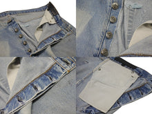 画像をギャラリービューアに読み込む, CHROME HEARTS クロムハーツ × LEVI'S リーバイス デニムパンツ ジーンズ サイズ36 クロスボールボタン インディゴブルー 美品 中古 4b007281