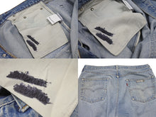 画像をギャラリービューアに読み込む, CHROME HEARTS クロムハーツ × LEVI'S リーバイス デニムパンツ ジーンズ サイズ36 クロスボールボタン インディゴブルー 美品 中古 4b007281